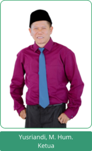 Yusriandi, M. Hum. Ketua